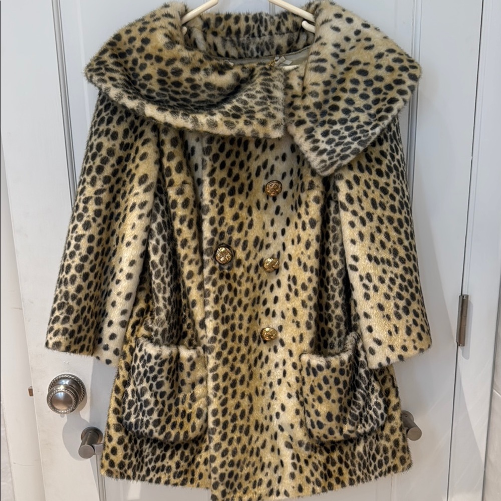 Leopard Print Juicy Couture Vintage Y2K Evening Coat!! Women’s M